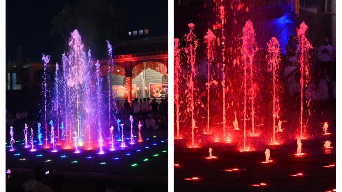 येवल्यातील शिवसृष्टी प्रकल्पात नयनरम्य कारंजाचे अनावरण... शहराच्या वैभवात भर...