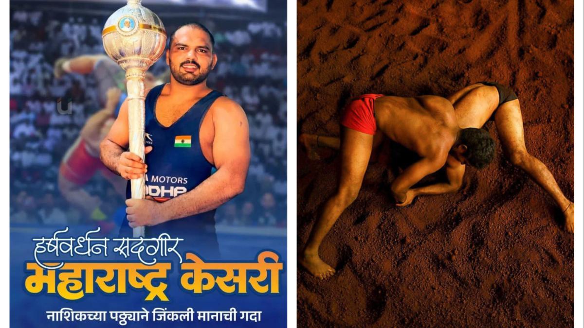 नाशिकचा सुपुत्र हर्षवर्धन सदगीर 'डबल महाराष्ट्र केसरी'... दुसऱ्यांदा मानाची गदा पटकावली...