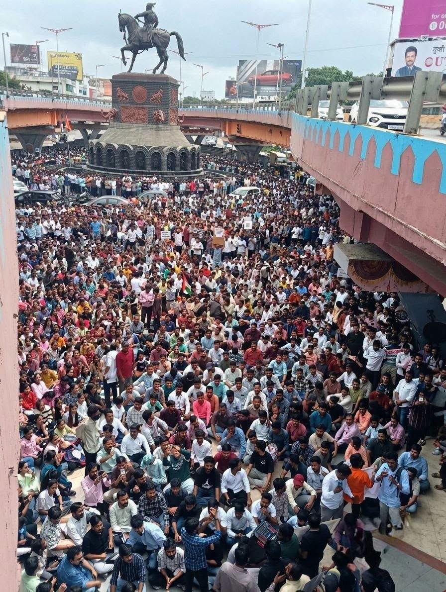MPSC आंदोलनाचा भडका...  पुण्यानंतर छत्रपती संभाजीनगरमध्ये विद्यार्थ्यांचा विराट मोर्चा... या आहेत मागण्या...